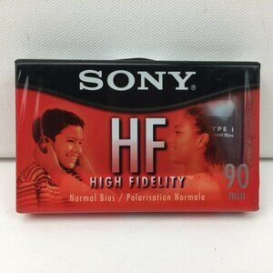Sony HF High Fidelity Audio Cassette Tape 90 Min C-90HFL Normal Bias Sealed